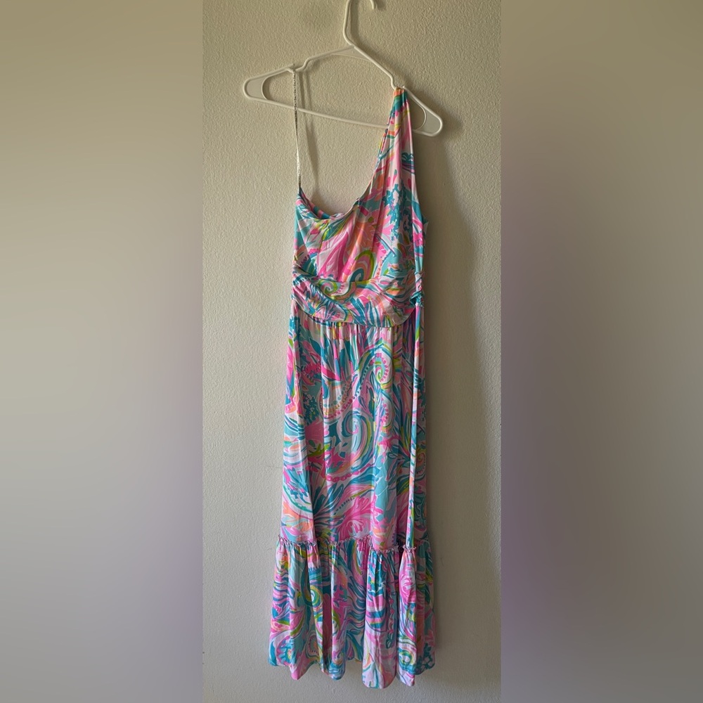 Lilly Pulitzer Mooney Midi Dress Multi Carnivale Coral
